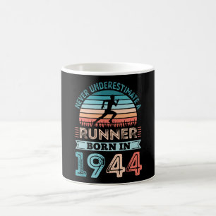 Mug Coureur né en 1944 80e anniversaire Gift Running 