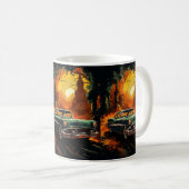 Mug Coureur Vintage Sunset  (Devant droit)