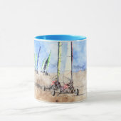 Mug Coureurs de Blokart sur la plage (Centre)