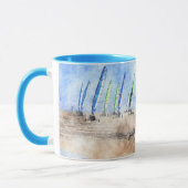Mug Coureurs de Blokart sur la plage (Gauche)