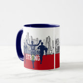 Mug Coureurs forts d'esprit de Boston sur le rouge (Devant gauche)