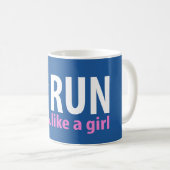 Mug Courez comme une fille (Devant droit)