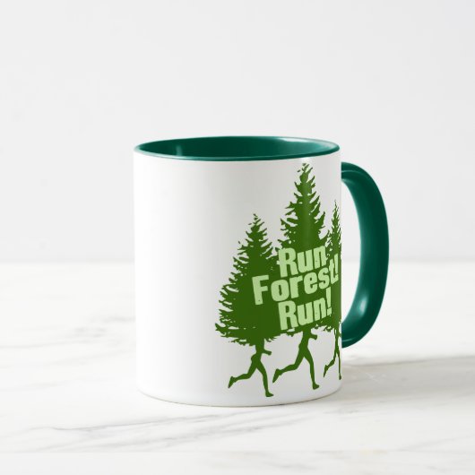 Mug Courez la course de forêt (Devant droit)