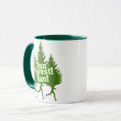 Mug Courez la course de forêt (Devant gauche)