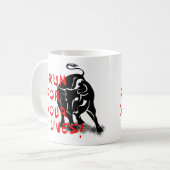 Mug Courez pendant vos vies ! Conception de course de (Devant gauche)