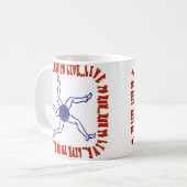 MUG COUREZ POUR VIVRE… VIVENT POUR COURIR…. COUREZ (Devant gauche)