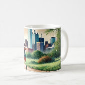 Mug Courir à Dallas Texas (Devant droit)