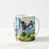 Mug Courir à Dallas Texas (Devant droit)