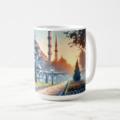 Mug Courir à Istanbul Mosquée Bleue (Devant droit)