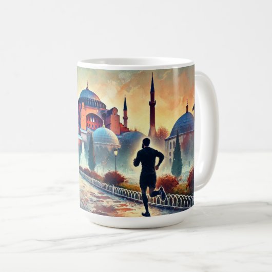 Mug Courir à Istanbul Sainte-Sophie (Devant droit)