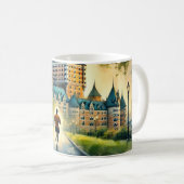 Mug Courir à Québec Château Frontenac (Devant droit)