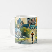 Mug Courir à Québec Château Frontenac (Devant gauche)