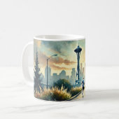 Mug Courir à Seattle Space Needle (Devant gauche)