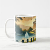 Mug Courir à Washington DC Lincoln Memorial (Gauche)