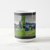 Mug Courir Black Thoroughbred Percheron Horse Photo 3 (Centre)