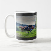 Mug Courir Black Thoroughbred Percheron Horse Photo 3 (Gauche)