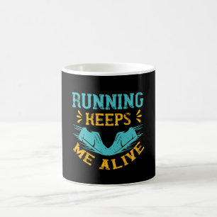 Mug Courir - Courir me maintient en vie
