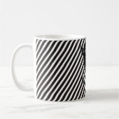 Mug Courir Gecko - bandes noir et blanc (Gauche)