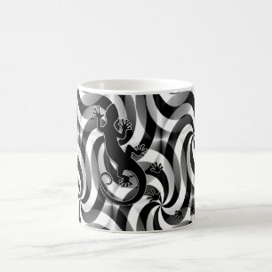 Mug Courir Gecko - tournois noir & blanc