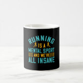 Mug Courir - La course est un sport mental (Centre)