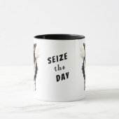 Mug Courir la frontière Collie Chien Saisir le jour (Centre)