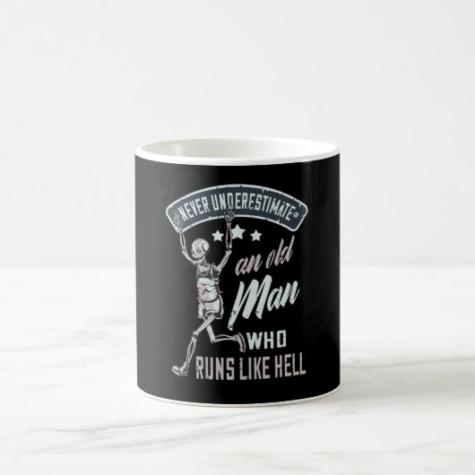 Mug Courir Sport Drôle Coureur Vieux Homme Cadeau (Centre)