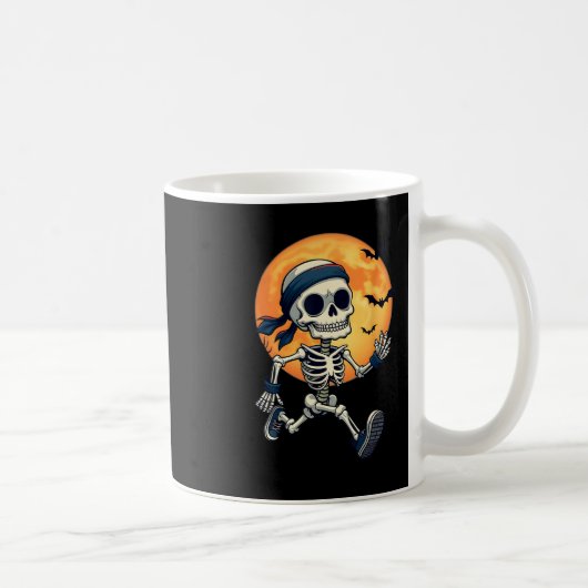Mug Courir Squelette drôle Costume d'Halloween Hommes (Droite)