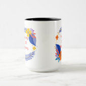 Mug Courir sur 1% Batterie - Fruit Floral drôle (Centre)