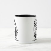 Mug Courir sur Chats et Café 11 oz. Combo (Centre)