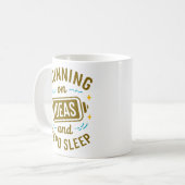 Mug Courir sur des idées et zéro Sommeil amusant Relat (Devant gauche)