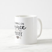 Mug Courir sur la grâce et le café (Devant droit)