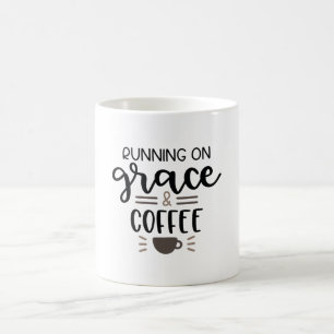 Mug Courir sur la grâce et le café