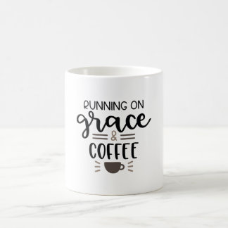 Mug Courir sur la grâce et le café