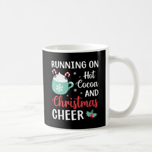 Mug Courir sur le cacao chaud et la fête de Noël (Droite)