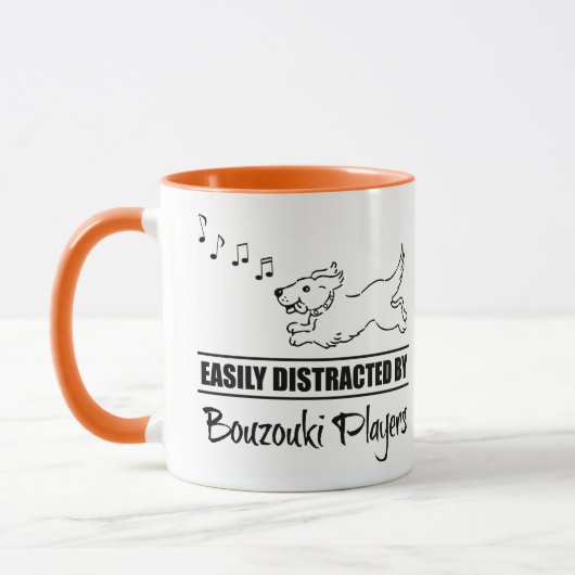 Mug Courir un chien facilement distrait par les joueur (Gauche)