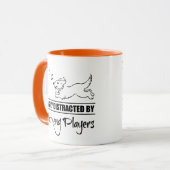 Mug Courir un chien facilement distrait par les joueur (Devant gauche)