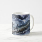 Mug Courir vers cette colline — Poursuite de tempête e (Devant droit)