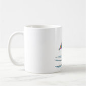 Mug Courlis multicolore stylisé moderne (Gauche)