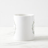 Mug Couronne botanique de verdure sage Mère du marié (Centre)