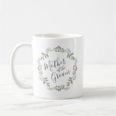 Mug Couronne botanique de verdure sage Mère du marié (Gauche)