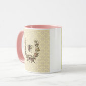 Mug Couronne d'abeilles vintage (Devant gauche)