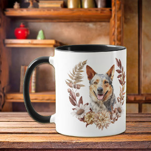 Mug Couronne d'automne de chien de bétail australien