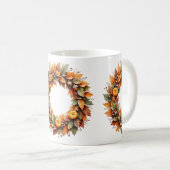 Mug Couronne d'automne rustique (Devant droit)