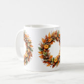 Mug Couronne d'automne rustique (Devant gauche)