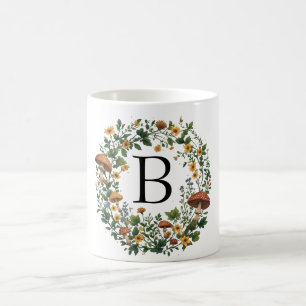 Mug Couronne de champignons floraux personnalisée avec