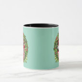 Mug Couronne de chaton mignon Noël (Centre)