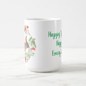 Mug Couronne de coquelicots avec lapin / Style printem (Centre)