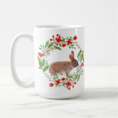 Mug Couronne de coquelicots avec lapin / Style printem (Gauche)