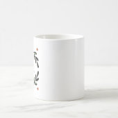 Mug Couronne de ferme de vacances avec monogramme (Centre)