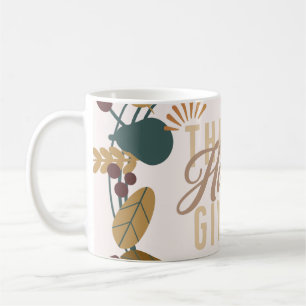 Mug Couronne de fête de Thanksgiving moderne 